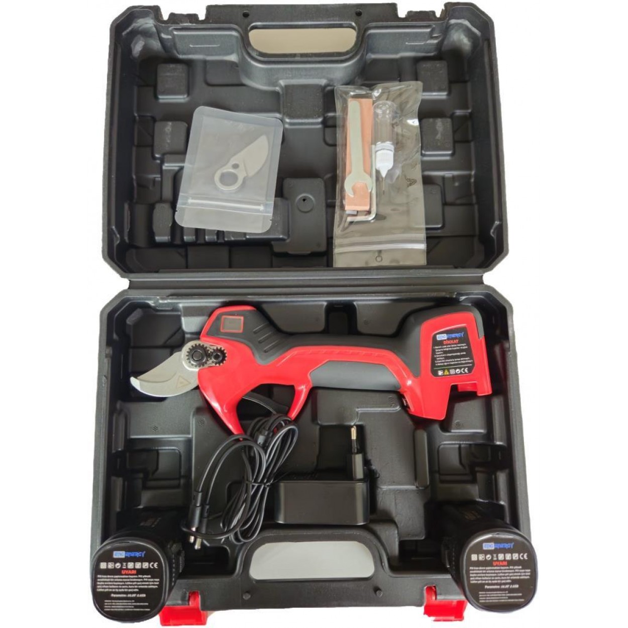 Energy WS-032Y Akülü Budama Makası 32mm 2 Bataryalı Set 