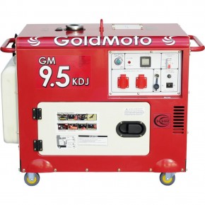 GoldMoto GM9.5KDJ Dizel Marşlı Kabinli Jeneratör 9.5 KW Monofaze