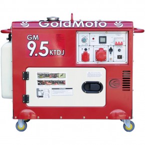 GoldMoto GM9.5KTDJ Dizel Marşlı Kabinli Jeneratör 9.5 KW Trifaze
