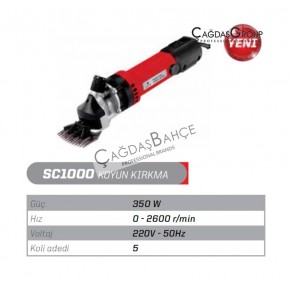 İtal SC1000 Elektrikli Devir Ayarlı Koyun Kırkma Makinesi 350 W