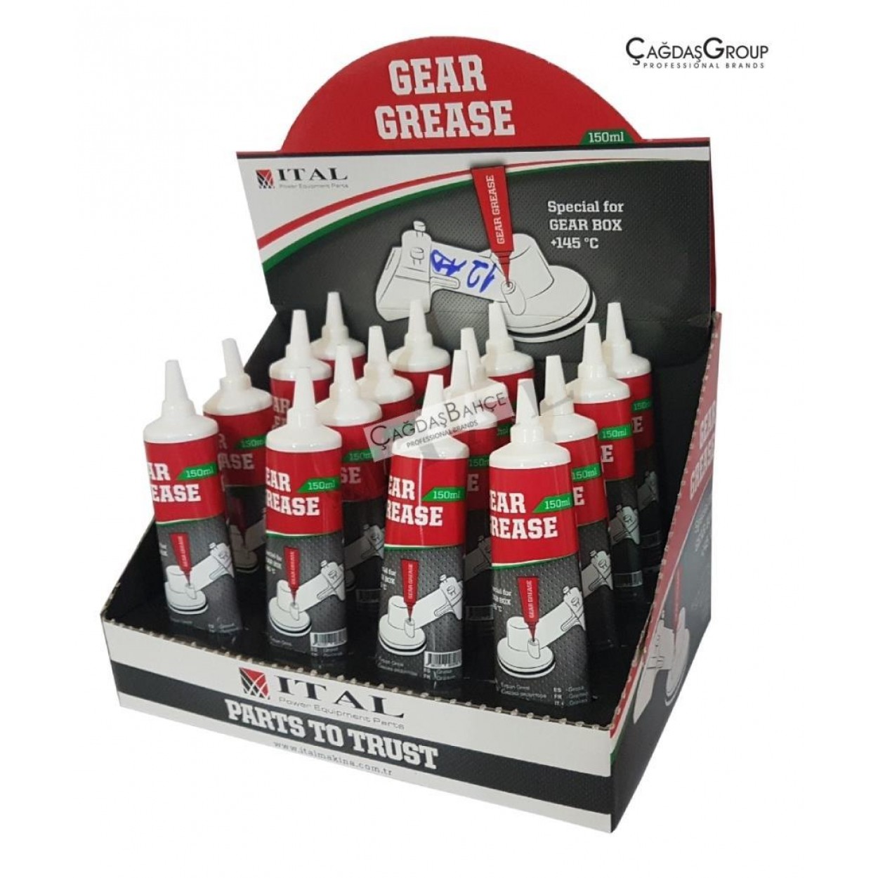 İtal Tırpan Gress Yağı 16 Lı Paket - Isıya dayanıklı Gress 150ml